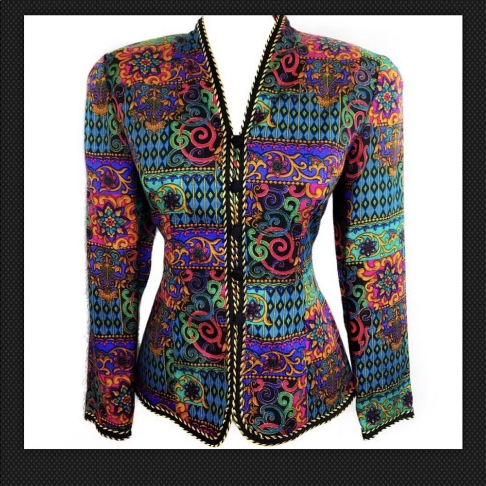 Vintage Safe Silk Adrianna Papell Blazer